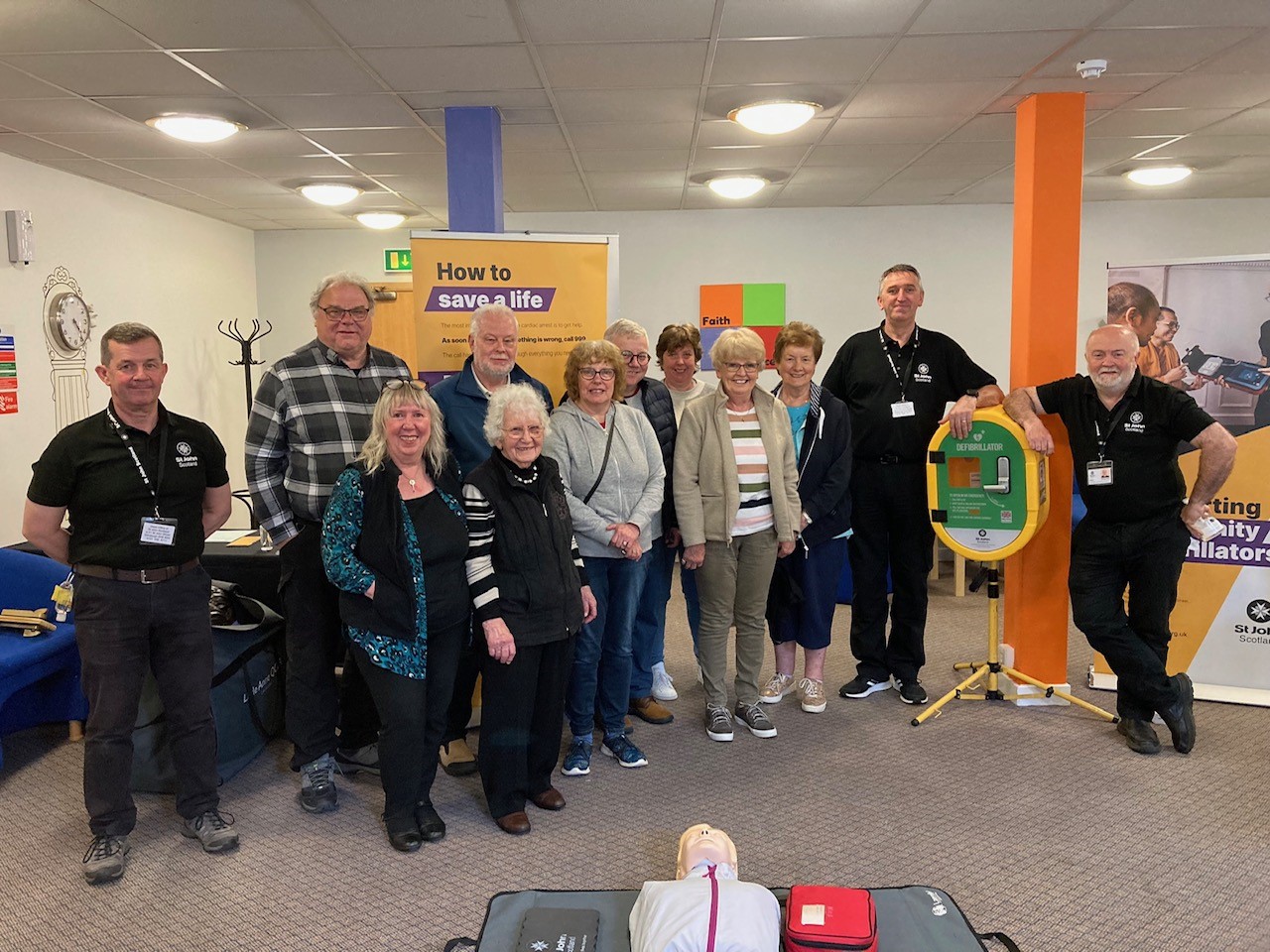 CPR and Defibrillator Training Event at Ayr Baptist Church St John